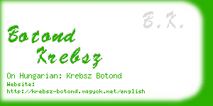 botond krebsz business card